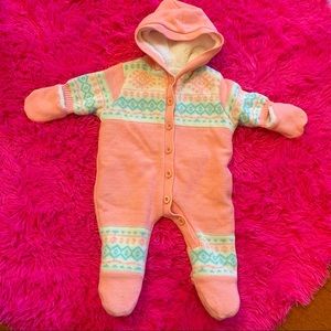 Jessica Simpson knit baby snow suit 6/9 months